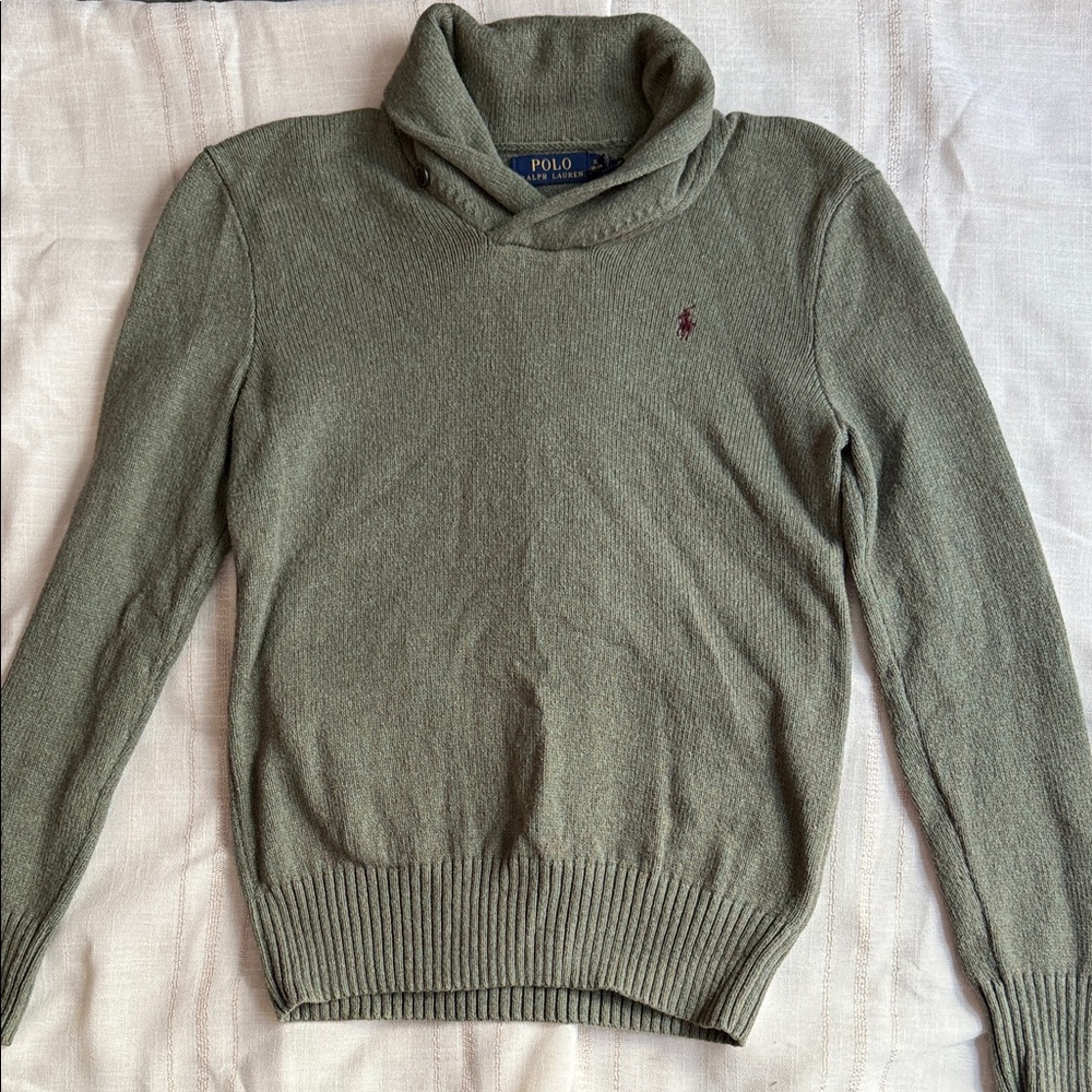 Polo by Ralph Lauren Olive Turtleneck Sweater